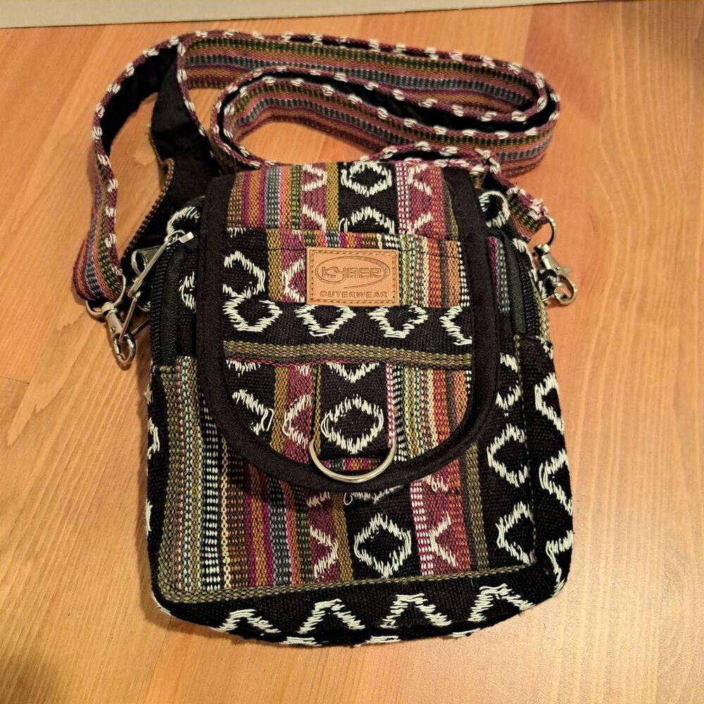 Kyber Side Bag/ Belt Bag Crossbody Hiking Sack Outerwear 2 Zip Pockets Soft 5x7”